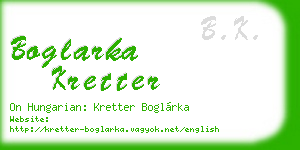 boglarka kretter business card